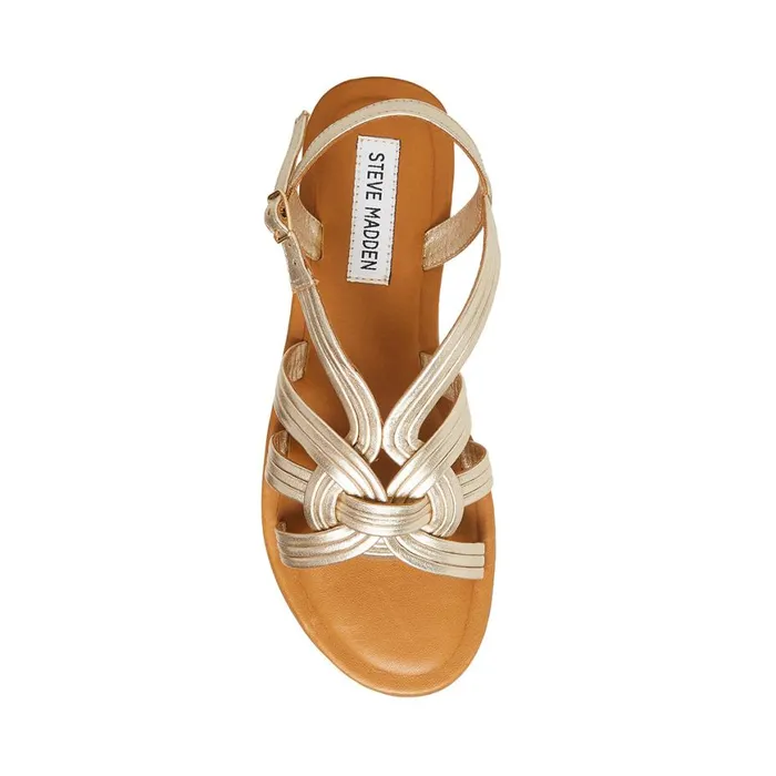 Steve Madden Prim Gold Womens Sandals