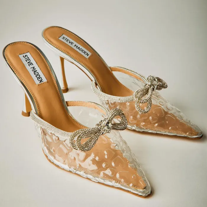Steve Madden Royal Clear Womens Heels