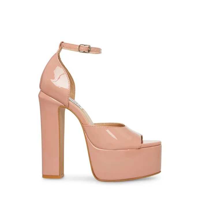 Steve Madden Skye Blush Patent Womens Heels
