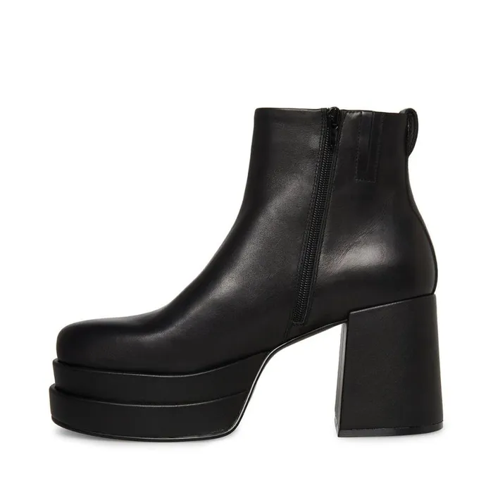 Steve Madden Viper Black Leather Mens Boots Steve Madden Viper Black Leather Mens Boots