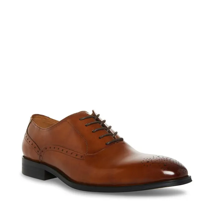 Steve Madden Zate Tan Leather Mens Dress Steve Madden Zate Tan Leather Mens Dress