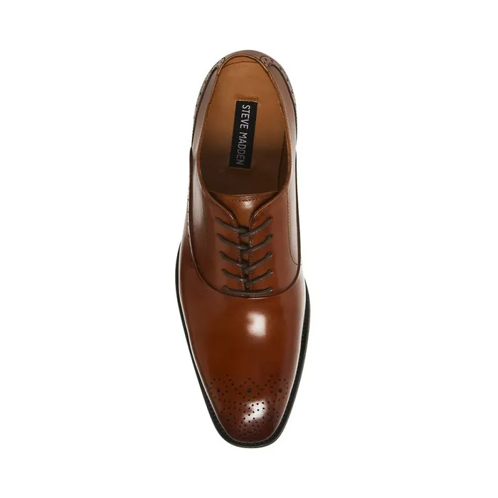 Steve Madden Zate Tan Leather Mens Dress Steve Madden Zate Tan Leather Mens Dress