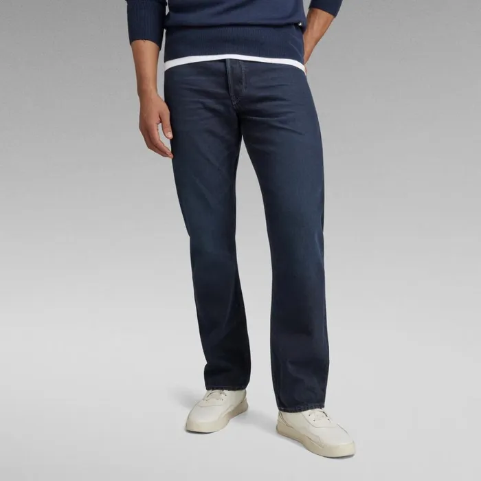 Straight Men GStar RAW Dakota Regular Straight Jeans Worn In Nighthawk Blue