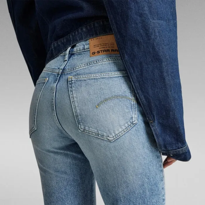 Straight Women GStar RAW Viktoria High Straight Jeans Vintage Olympic Blue