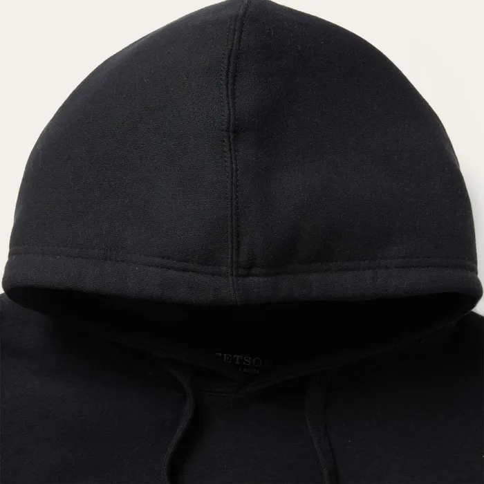Sweaters and Hoodies Men Stetson Classic Crest Hooded Sweatshirt Black