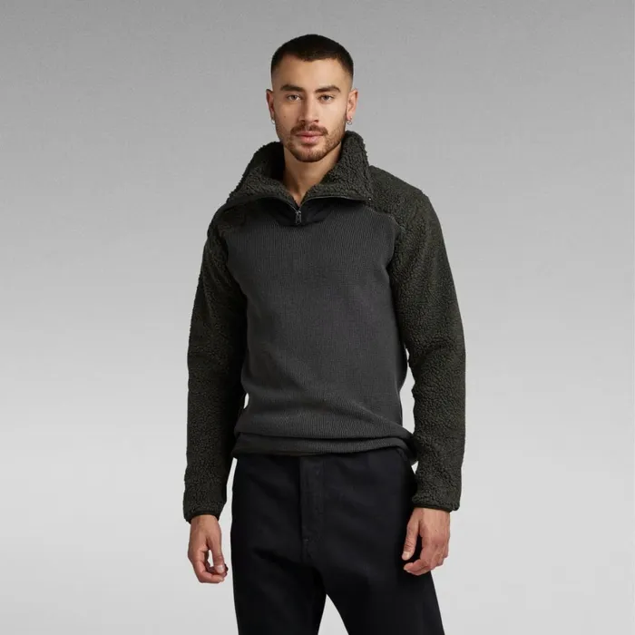 Sweaters Men GStar RAW Dast Shearling Knitted Sweater Cloack