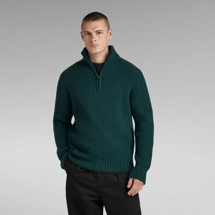 Sweaters Men GStar RAW Essential Skipper Knitted Sweater Laub