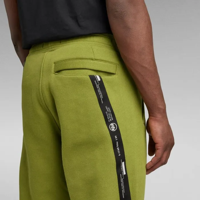 Sweatpants Men GStar RAW Logo Tape Sweat Pants Fresh Olive