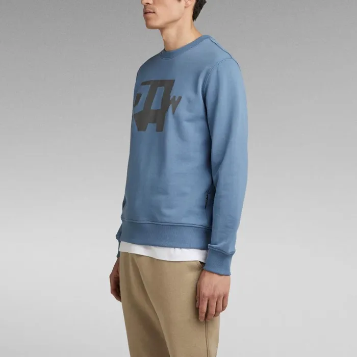Sweatshirts and Hoodies Men GStar RAW Abstract RAW Sweater Azul