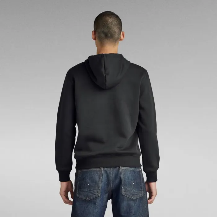 Sweatshirts and Hoodies Men GStar RAW Graphic Hooded Sweater Dark Black
