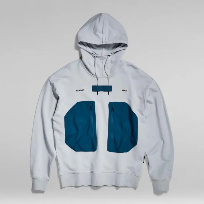 Sweatshirts and Hoodies Men GStar RAW Pocket Hoodie Magnesium