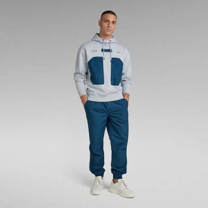 Sweatshirts and Hoodies Men GStar RAW Pocket Hoodie Magnesium