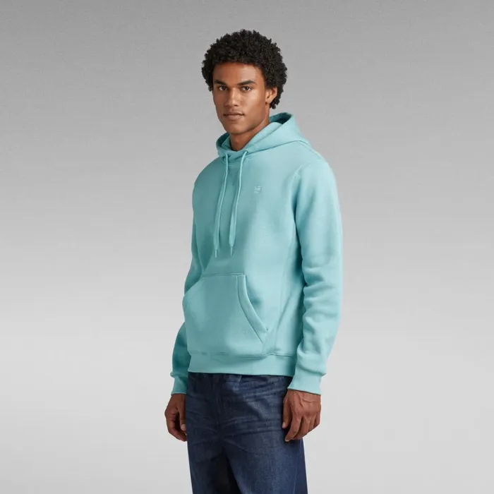 Sweatshirts and Hoodies Men GStar RAW Premium Core Hooded Sweater Ocean