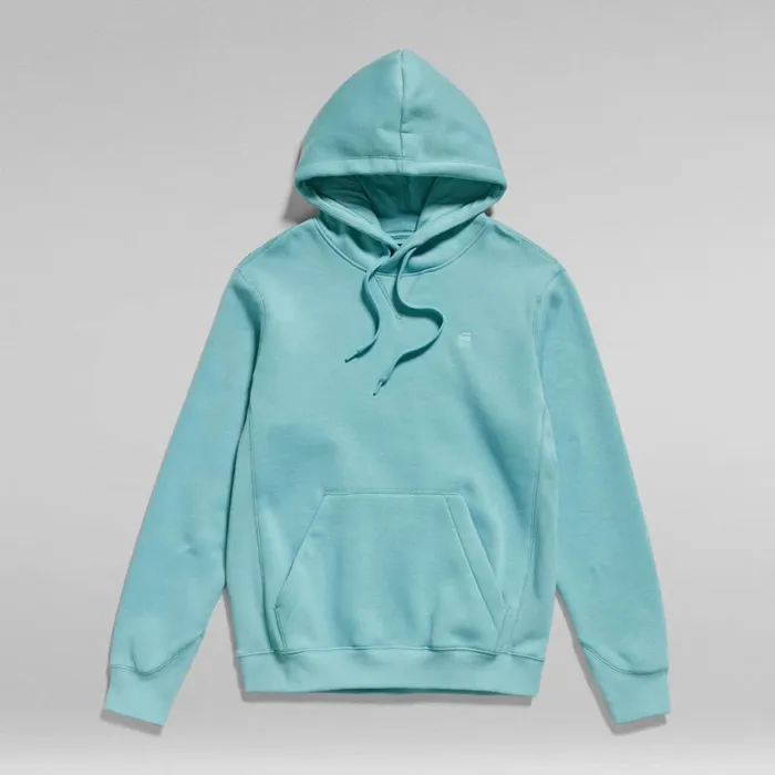 Sweatshirts and Hoodies Men GStar RAW Premium Core Hooded Sweater Ocean