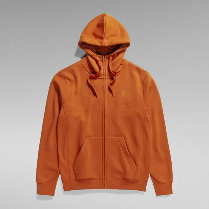 Sweatshirts and Hoodies Men GStar RAW Premium Core Hooded Zip Sweater Rooibos Tea