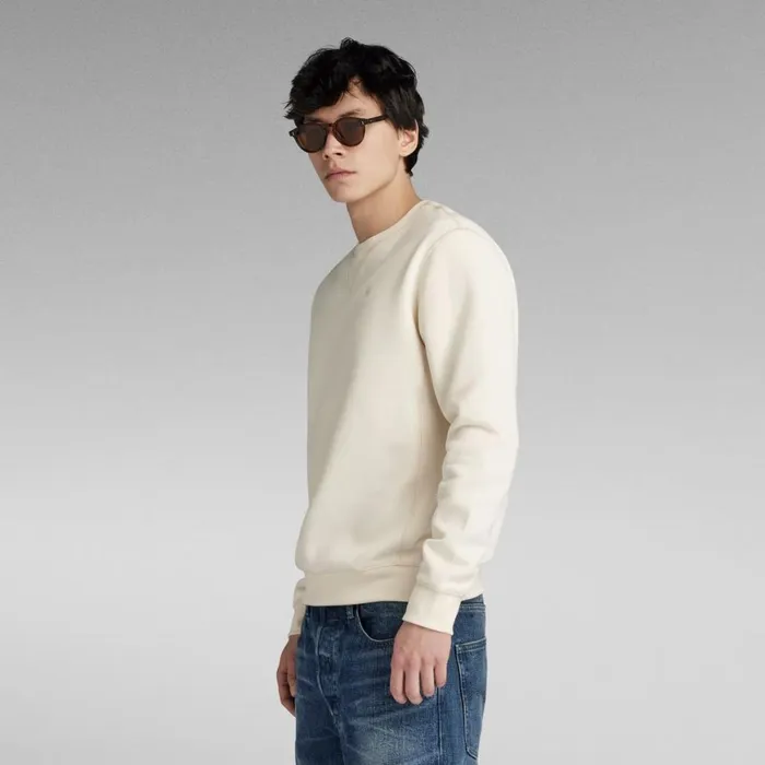 Sweatshirts and Hoodies Men GStar RAW Premium Core Sweater Eggnog