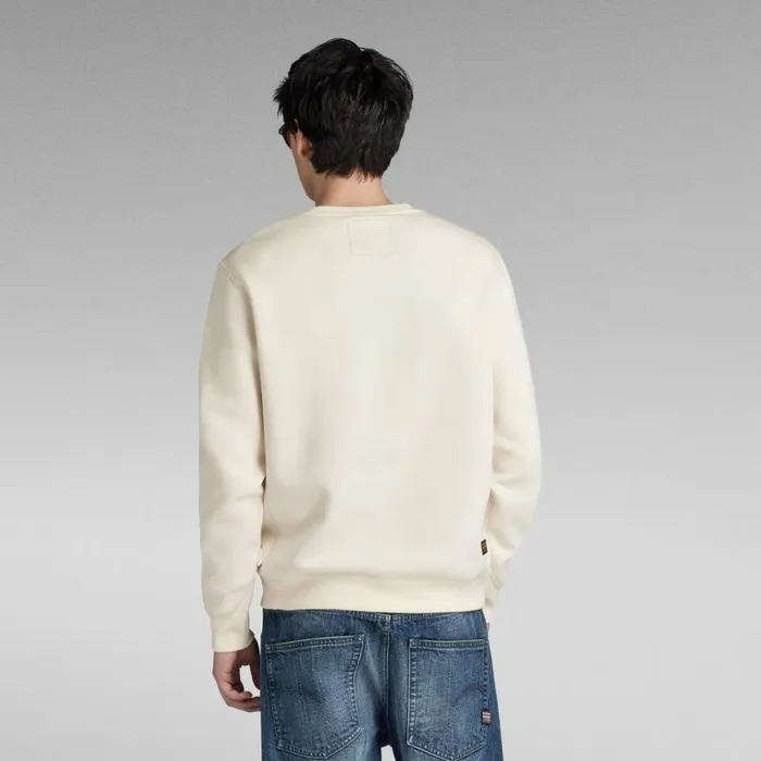 Sweatshirts and Hoodies Men GStar RAW Premium Core Sweater Eggnog