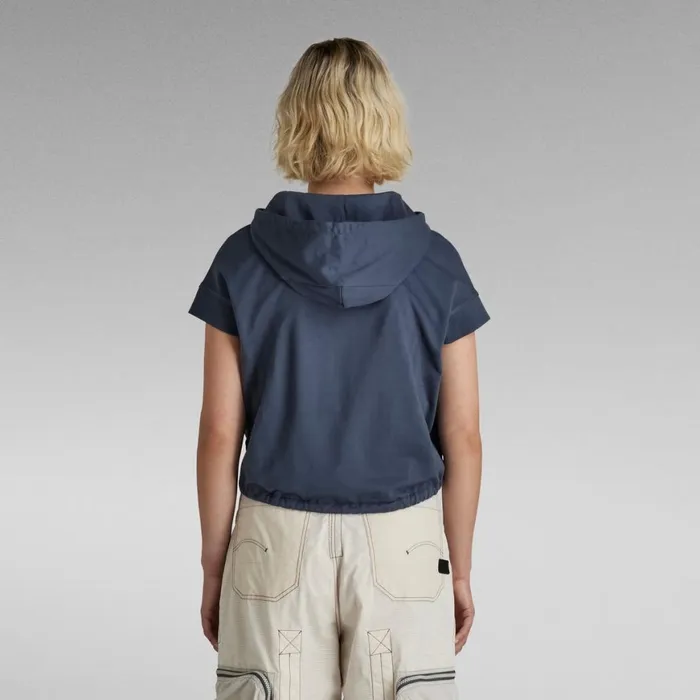 Sweatshirts and Hoodies Women GStar RAW Boxed Graphic Hoodie Fantem Blue