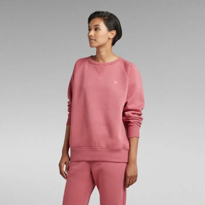Sweatshirts and Hoodies Women GStar RAW Premium Core 20 Sweater Pink Ink
