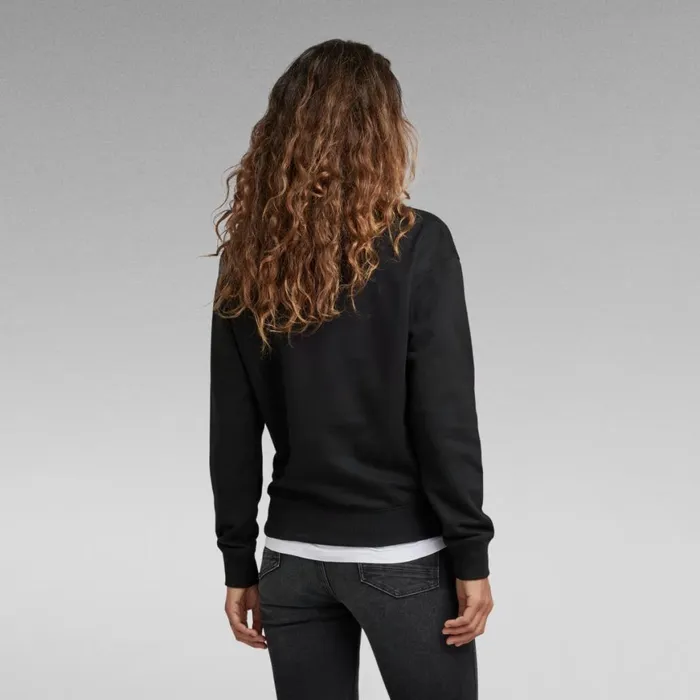 Sweatshirts and Hoodies Women GStar RAW Premium Core RAW Crewneck Dark Black
