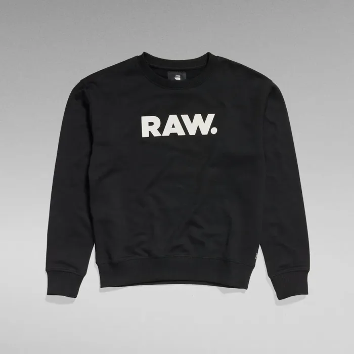Sweatshirts and Hoodies Women GStar RAW Premium Core RAW Crewneck Dark Black