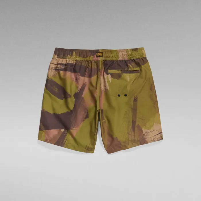 Swimwear Men GStar RAW Dirik Camo Allover Swim Shorts Safari Watercolor Camo