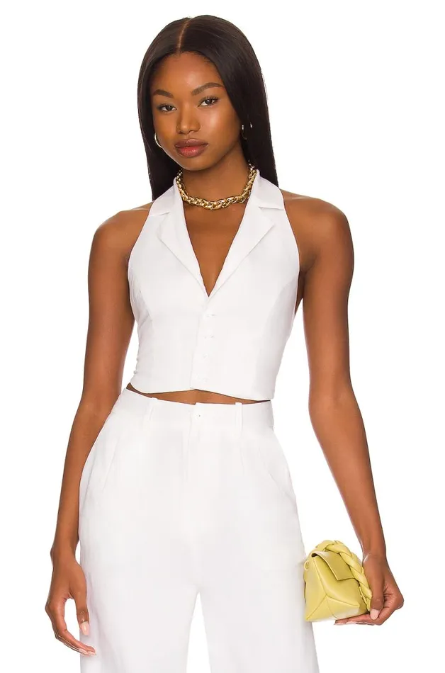 Sydney Vest White Women Lovers and Friends Tops