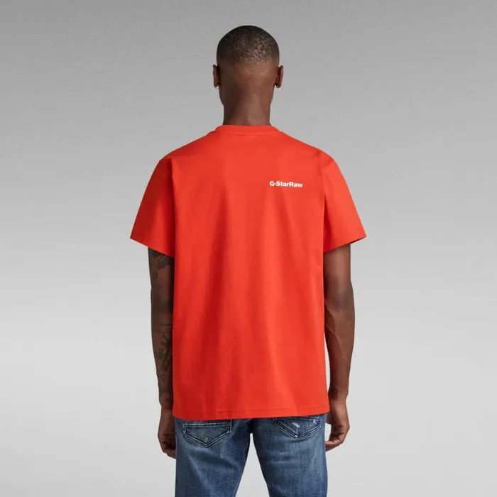 TShirts and Polos Men GStar RAW Double Pocket Utility Loose TShirt Acid Red