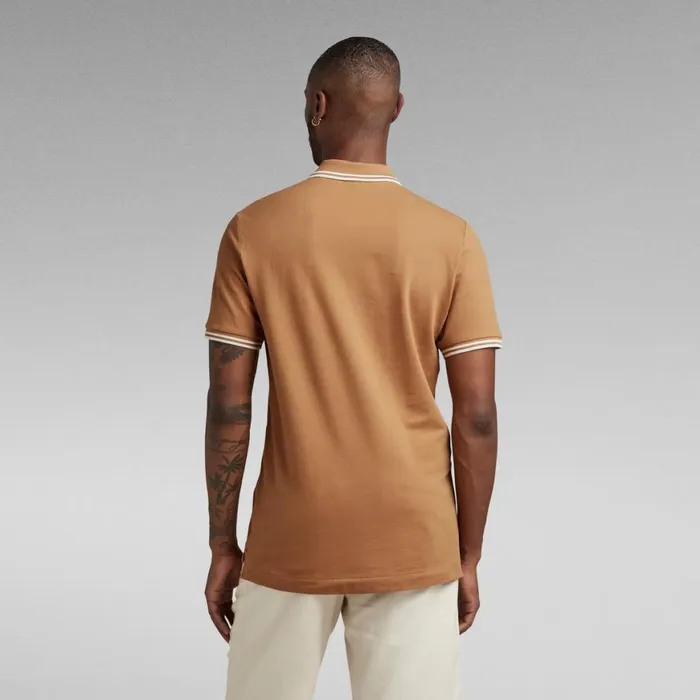 TShirts and Polos Men GStar RAW Dunda Slim Stripe Polo Chipmunk