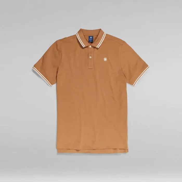 TShirts and Polos Men GStar RAW Dunda Slim Stripe Polo Chipmunk