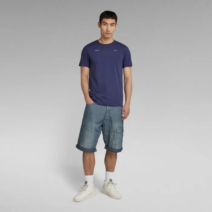 TShirts and Polos Men GStar RAW Hand Back Graphic Slim TShirt Ballpen Blue