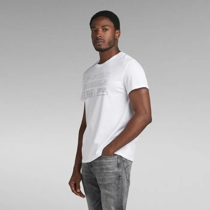 TShirts and Polos Men GStar RAW Originals TShirt White