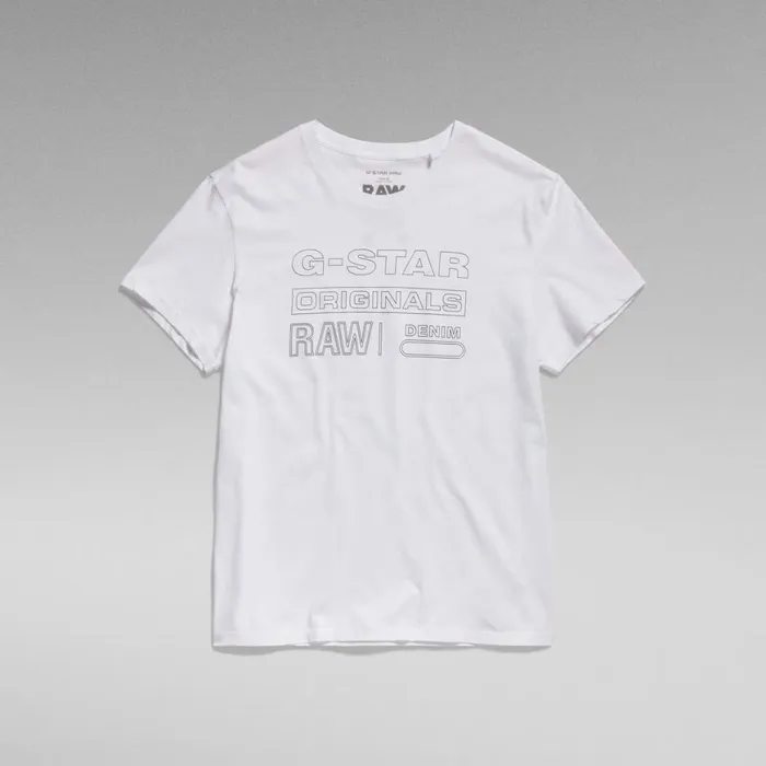 TShirts and Polos Men GStar RAW Originals TShirt White