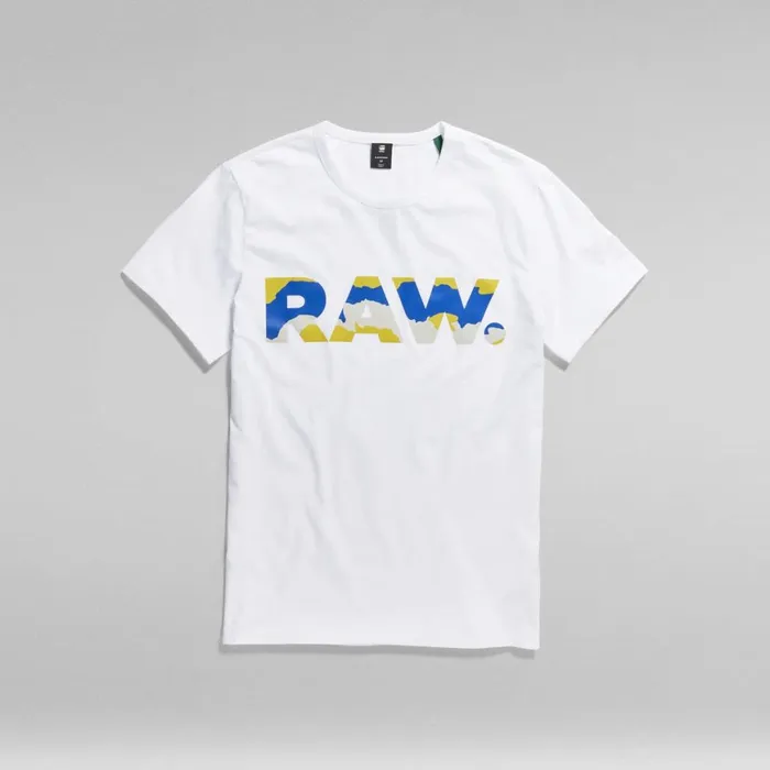 TShirts and Polos Men GStar RAW RAW Camo TShirt White