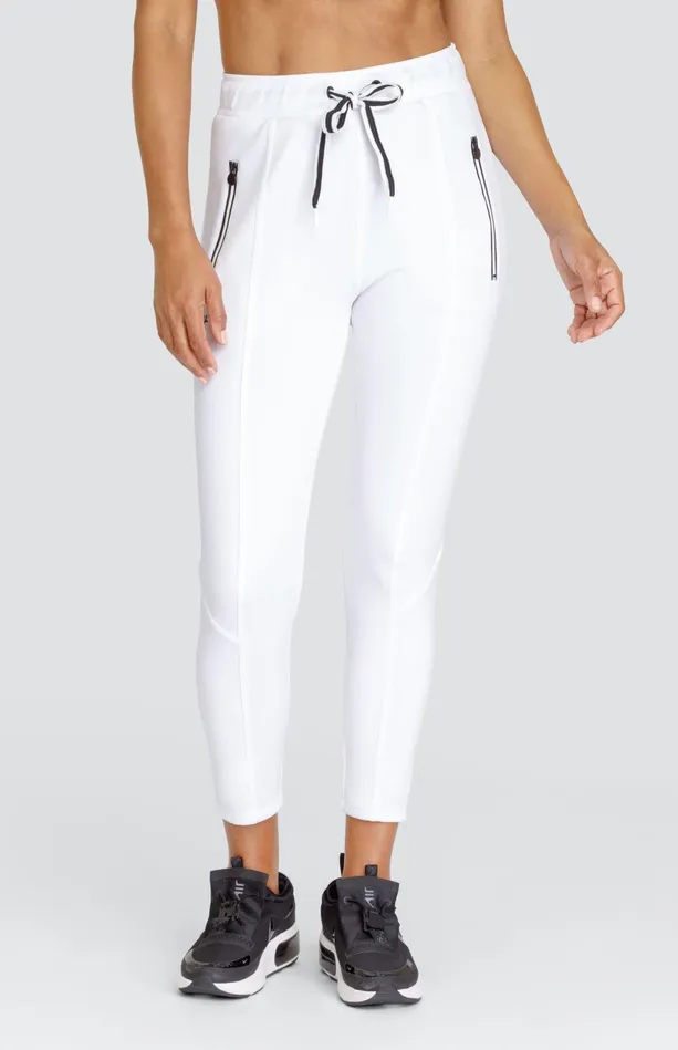 Tail Activewear Eleanor Chalk White Jogger Women Ankle Pants