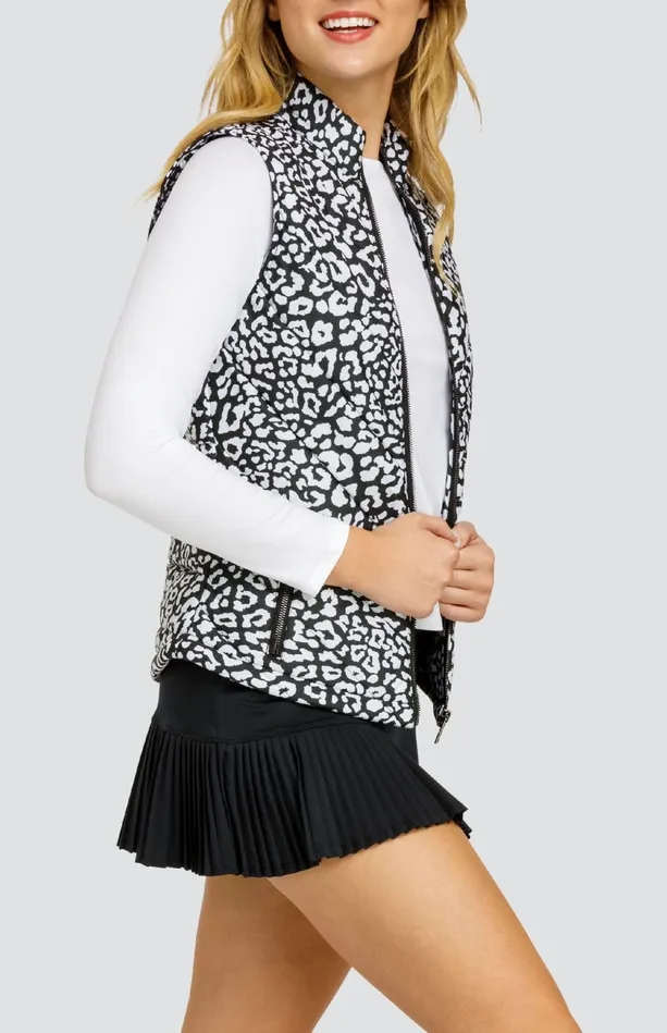 Tail Activewear Harlow Vest 8211 Onyx Leopard Women Jackets And Vests