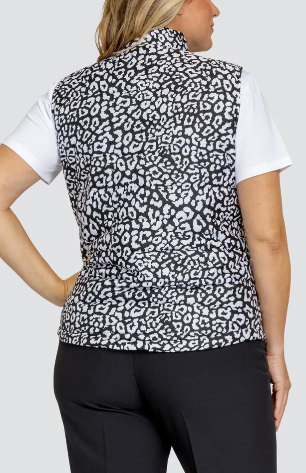 Tail Activewear Harlow Vest 8211 Onyx Leopard Women Jackets And Vests
