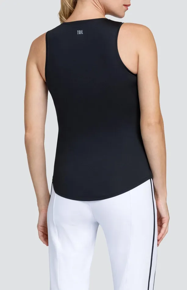 Tail Activewear Houston Tank 8211 Onyx Black 8211 FINAL SALE Women Tanks