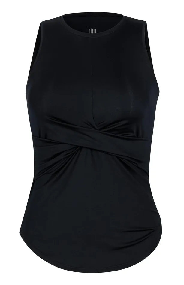Tail Activewear Houston Tank 8211 Onyx Black 8211 FINAL SALE Women Tanks