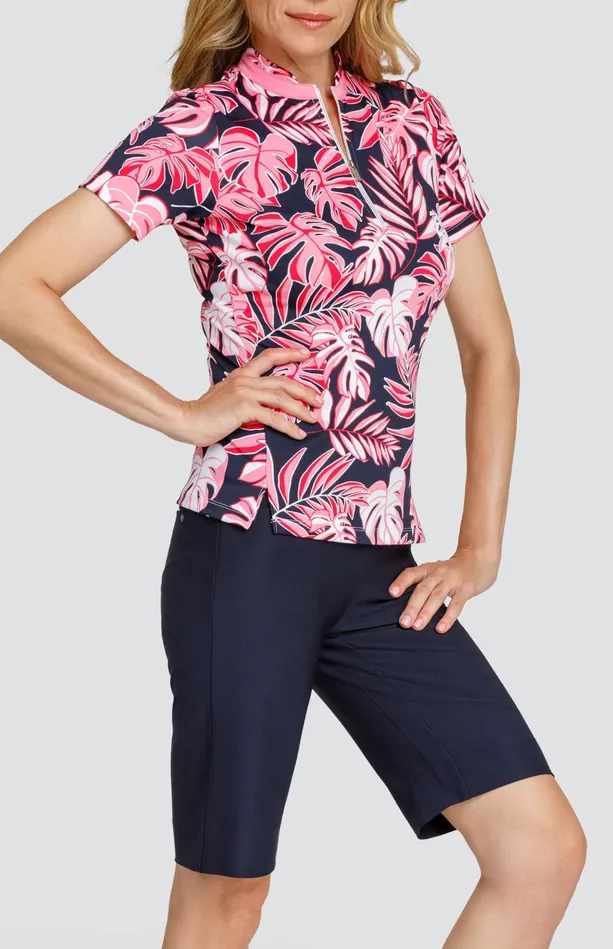 Tail Activewear Jo Top 8211 Stellar Foliage Women Short Sleeve