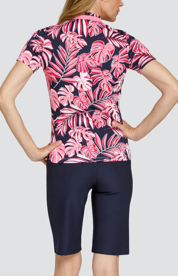 Tail Activewear Jo Top 8211 Stellar Foliage Women Short Sleeve