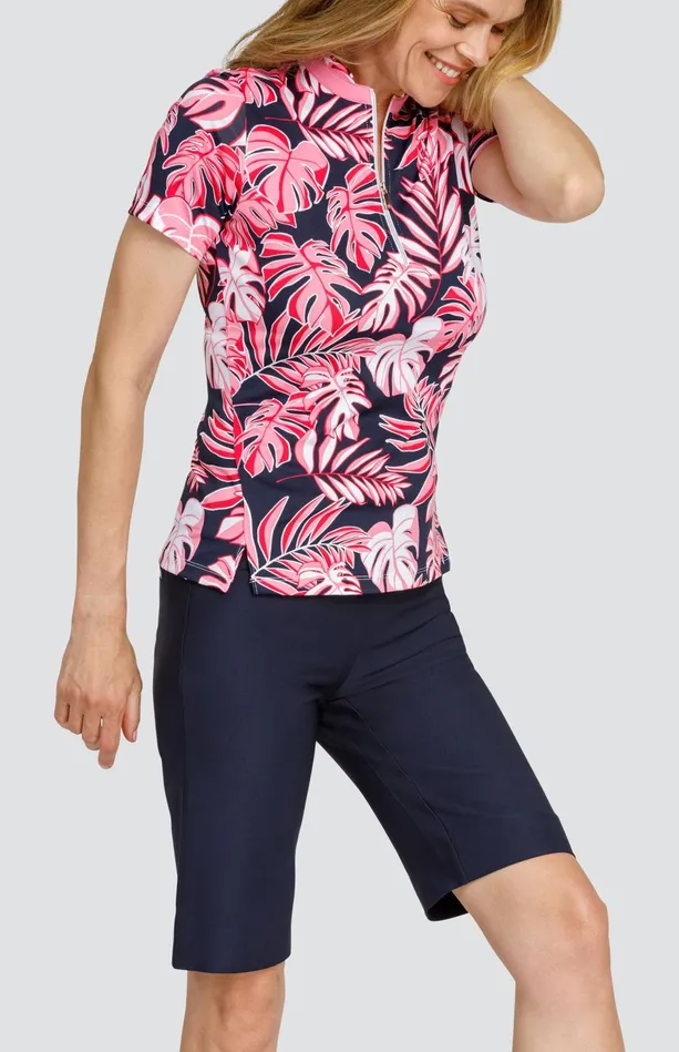 Tail Activewear Jo Top 8211 Stellar Foliage Women Short Sleeve