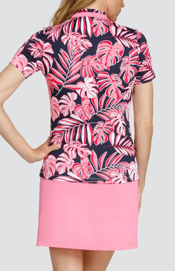 Tail Activewear Jo Top 8211 Stellar Foliage Women Short Sleeve
