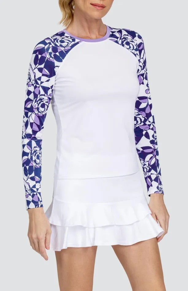 Tail Activewear Kalila Top 8211 Mosaic Blossom Women Long Sleeve