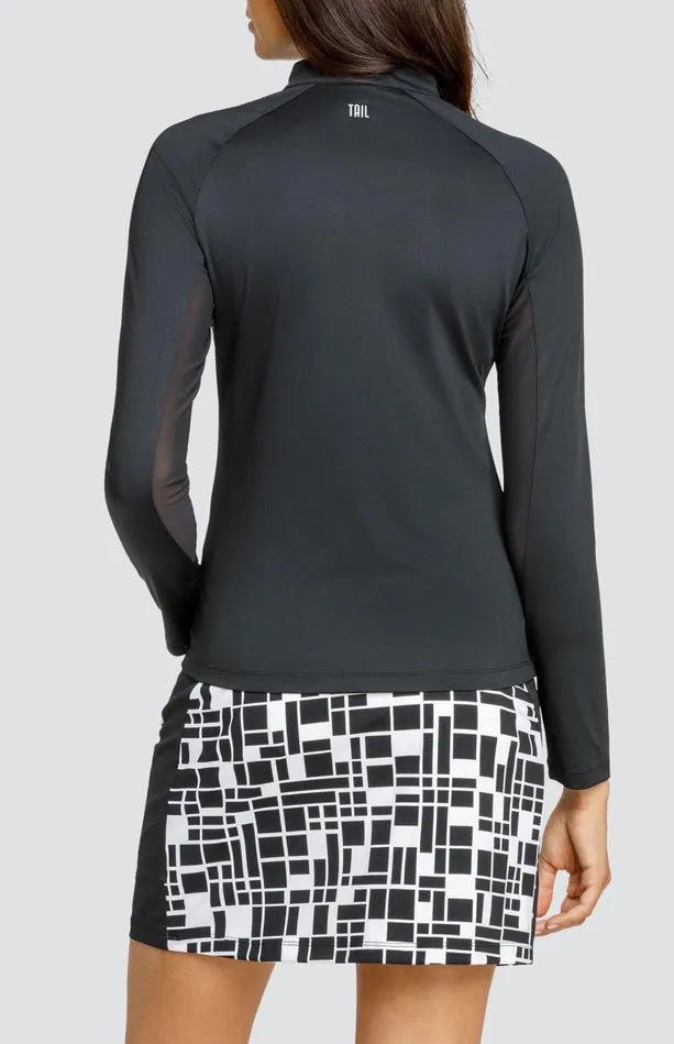 Tail Activewear Nori Top 8211 Onyx Black Women Long Sleeve