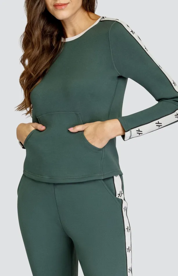 Tail Activewear Sampson Army Green Pullover 8211 FINAL SALE Women Long Sleeve