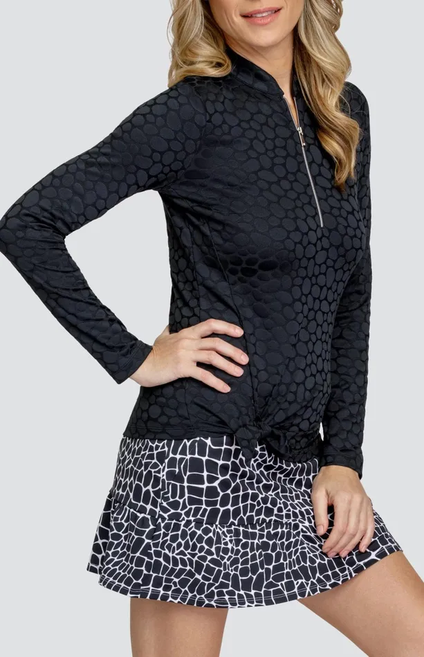 Tail Activewear Tamil Top 8211 Pebbles Onyx Women Long Sleeve