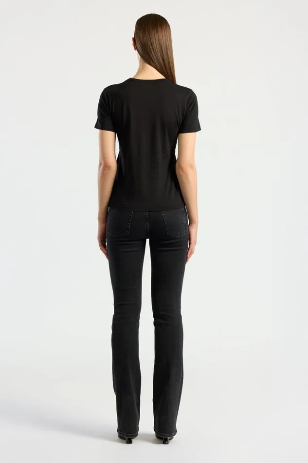 Tees Women COTTON CITIZEN Standard Tee Jet Black Tees Women COTTON CITIZEN Standard Tee Jet Black