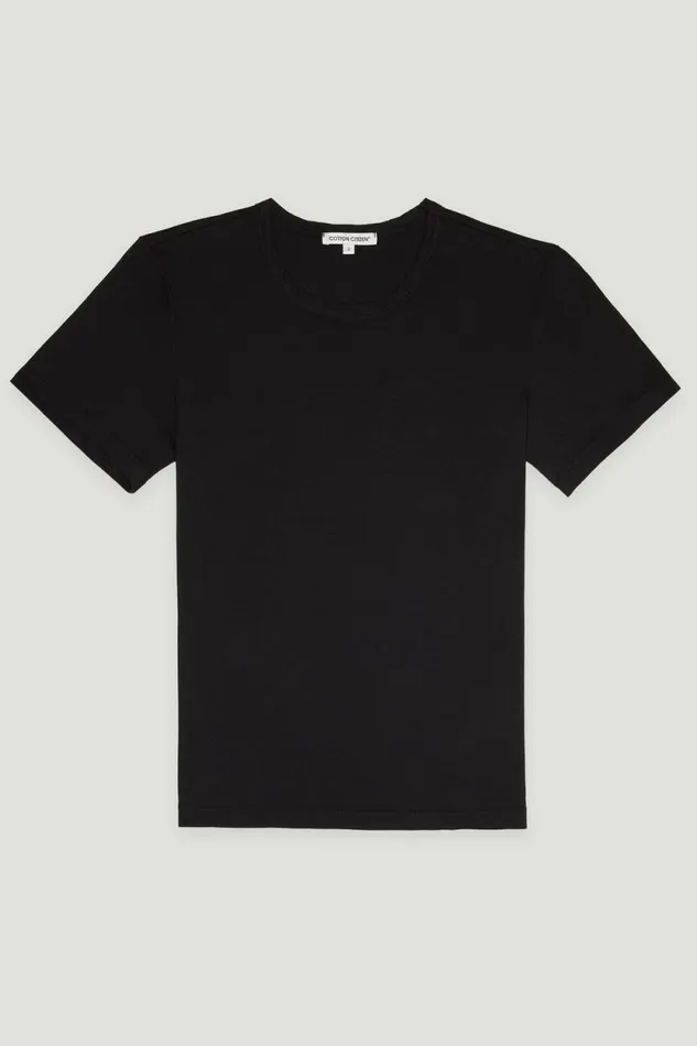 Tees Women COTTON CITIZEN Standard Tee Jet Black Tees Women COTTON CITIZEN Standard Tee Jet Black
