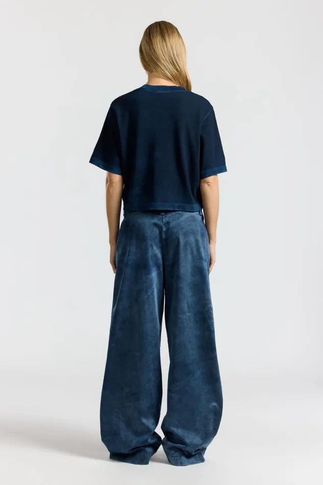 Tees Women COTTON CITIZEN Tokyo Crop Tee Vintage Navy Tees Women COTTON CITIZEN Tokyo Crop Tee Vintage Navy